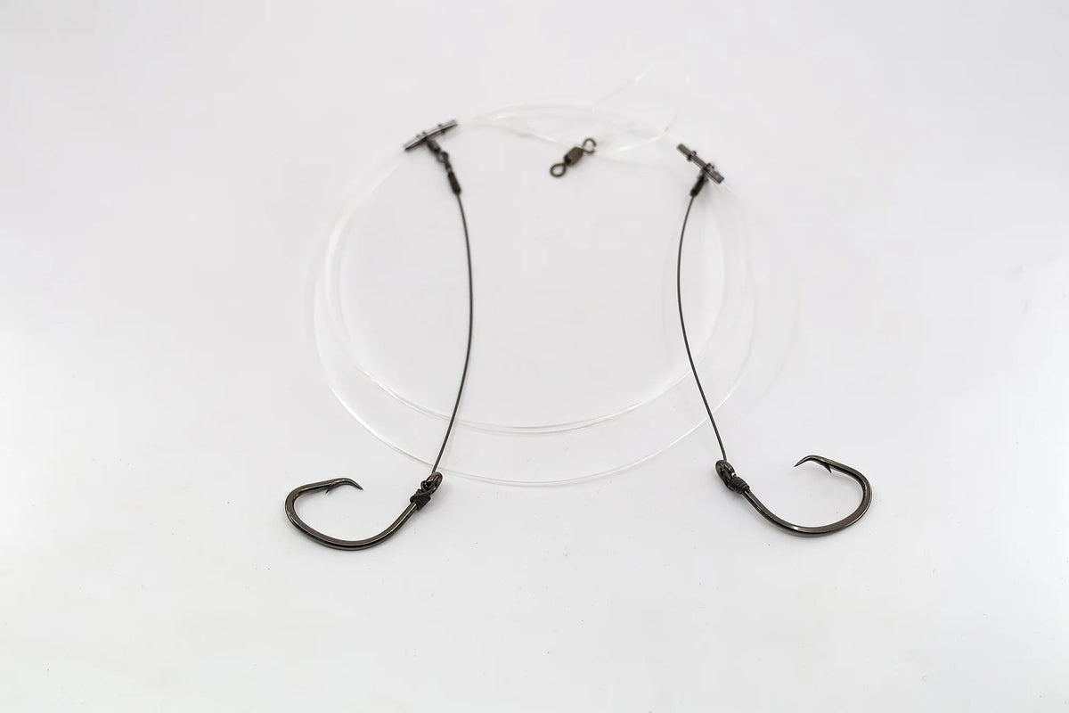 GameOver Tooth Proof Rig - Double Paternoster - Forged Stainless Hooks