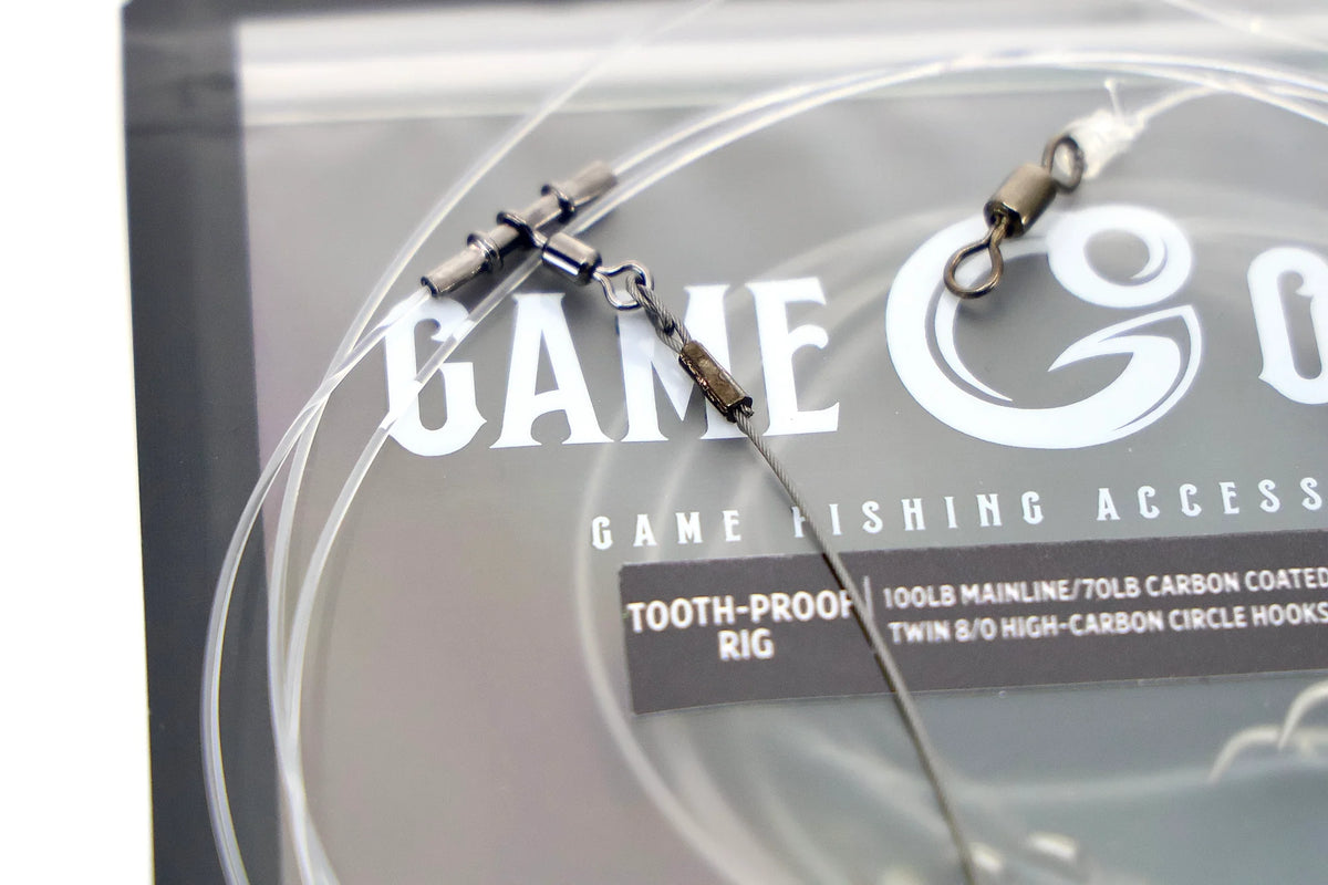 GameOver Tooth Proof Rig - Double Paternoster - Carbon Circle Hooks